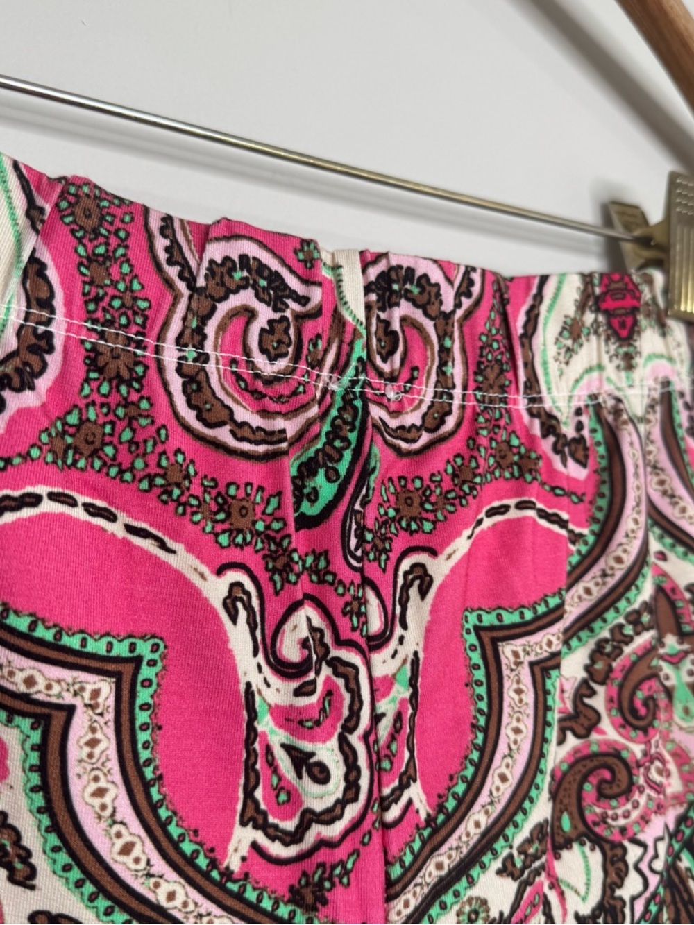 NWT Free People Harper Pull-on Flare Stretch Pant Paisley 70s Style Size Small - Picture 8 of 8